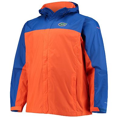 Men's Columbia Royal/Orange Florida Gators Big & Tall Glennaker Storm Omni-Tech Full-Zip Hoodie Jacket