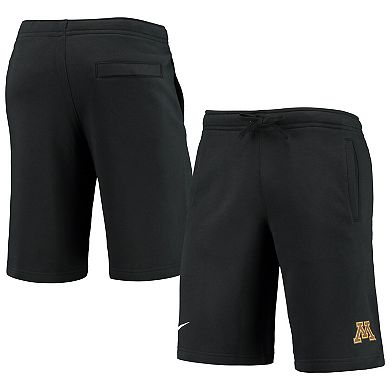 Men's Nike Black Minnesota Golden Gophers Club Fleece Shorts