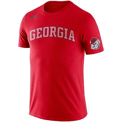 Men's Nike Red Georgia Bulldogs Basketball Retro 2-Hit T-Shirt