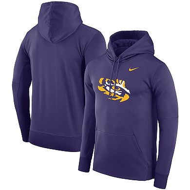 Men's Nike Purple LSU Tigers Performance Pullover Hoodie