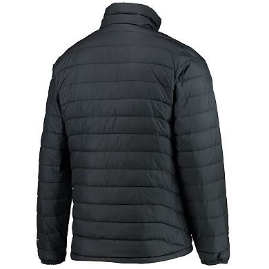 Men's Columbia Black Purdue Boilermakers Powder Lite Omni-Heat Reflective Full-Zip Jacket