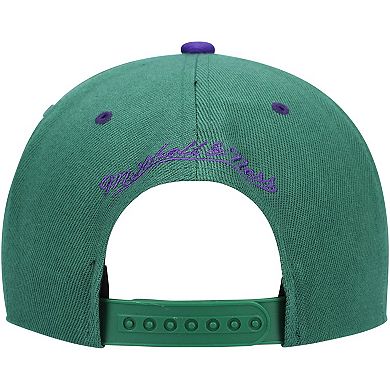 Men's Mitchell & Ness Hunter Green Milwaukee Bucks 40th Anniversary Color Flip Snapback Hat