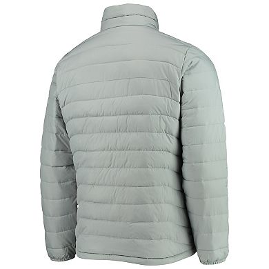 Men's Columbia Gray Ohio State Buckeyes Powder Lite Omni-Heat Reflective Full-Zip Jacket