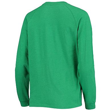 Women's Concepts Sport Green/Gray Oregon Ducks Raglan Long Sleeve T-Shirt & Shorts Sleep Set