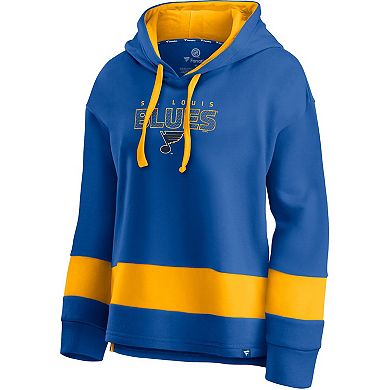 Women's Fanatics Branded Blue/Gold St. Louis Blues Colors of Pride Colorblock Pullover Hoodie