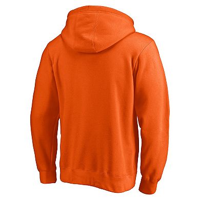 Men's Fanatics Branded Orange Denver Broncos Hometown Collection United In Orange Logo Fitted Pullover Hoodie