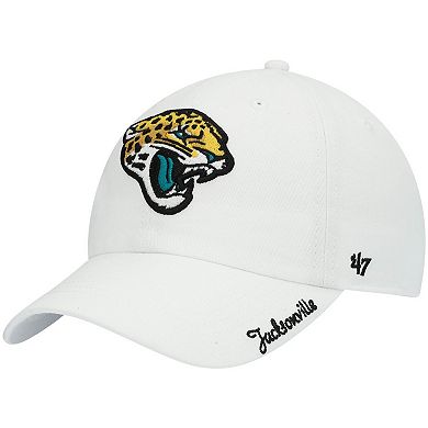 Women's '47 White Jacksonville Jaguars Miata Clean Up Logo Adjustable Hat