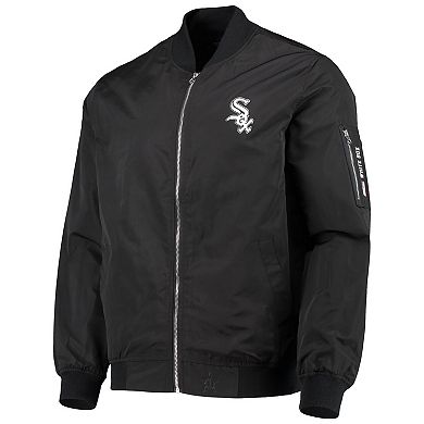 Men's JH Design Black Chicago White Sox Full-Zip Bomber Jacket