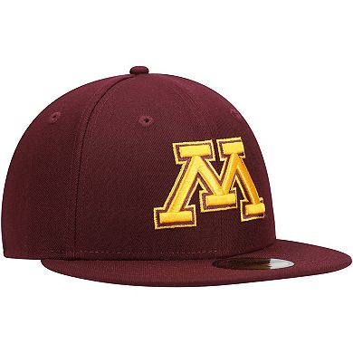Men's New Era Maroon Minnesota Golden Gophers Logo Basic 59FIFTY Fitted Hat