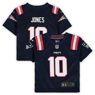 Toddler Nike Mac Jones Navy New England Patriots Game Jersey