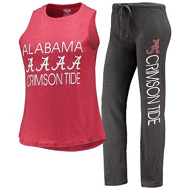 Women's Concepts Sport Charcoal/Crimson Alabama Crimson Tide Tank Top & Pants Sleep Set