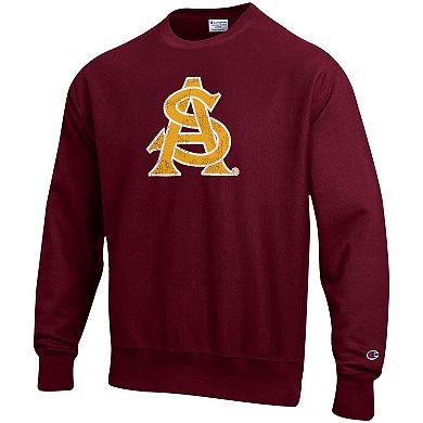 Men's Champion Maroon Arizona State Sun Devils Vault Logo Reverse Weave Pullover Sweatshirt
