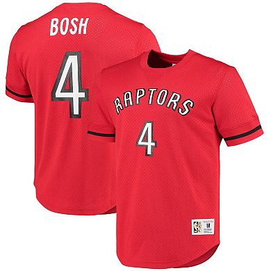 Men's Mitchell & Ness Chris Bosh Red Toronto Raptors 2003 Mesh Name & Number T-Shirt
