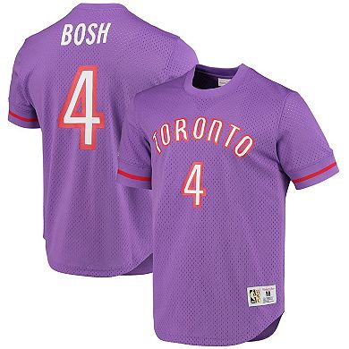 Men's Mitchell & Ness Chris Bosh Purple Toronto Raptors 2003 Mesh Name & Number T-Shirt