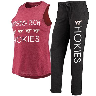 Women's Concepts Sport Black/Maroon Virginia Tech Hokies Tank Top & Pants Sleep Set