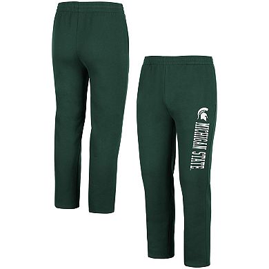 Men's Colosseum Green Michigan State Spartans Fleece Pants