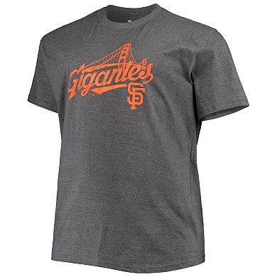 Men's Heathered Charcoal San Francisco Giants Big & Tall Hometown Collection Gigantes T-Shirt