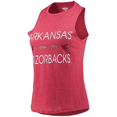 Women's Concepts Sport Charcoal/Cardinal Arkansas Razorbacks Tank Top & Pants Sleep Set