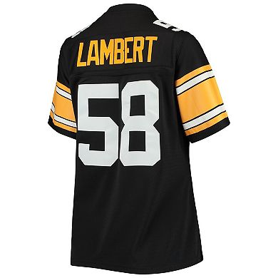 Women's Mitchell & Ness Jack Lambert Black Pittsburgh Steelers Legacy Replica Player Jersey