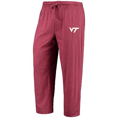 Men's Concepts Sport Maroon/Heathered Charcoal Virginia Tech Hokies Meter Long Sleeve T-Shirt & Pants Sleep Set