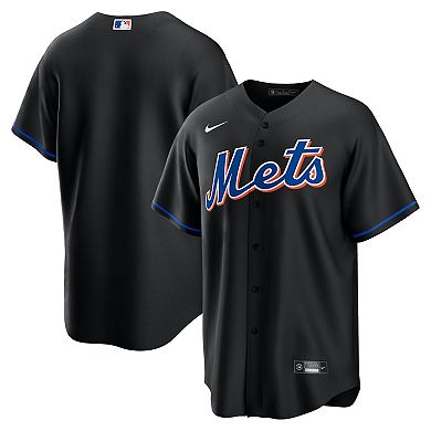 Men's Nike Black New York Mets 2022 Alternate Replica Team Jersey