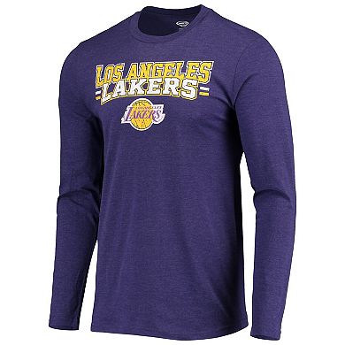Men's Concepts Sport Purple/Black Los Angeles Lakers Long Sleeve T-Shirt & Pants Sleep Set
