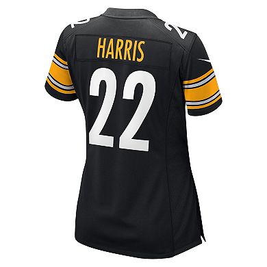 Women's Nike Najee Harris Black Pittsburgh Steelers Team Game Jersey