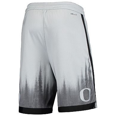 Men's Nike Gray/Black Oregon Ducks Limited Performance Basketball Shorts