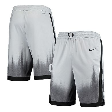 Men's Nike Gray/Black Oregon Ducks Limited Performance Basketball Shorts