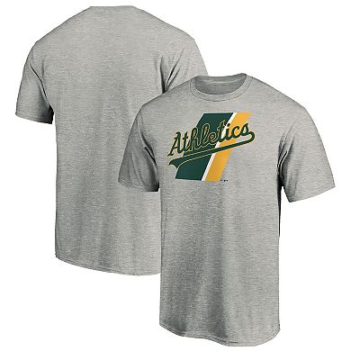 Men's Fanatics Branded Heathered Gray Oakland Athletics Prep Squad T-Shirt