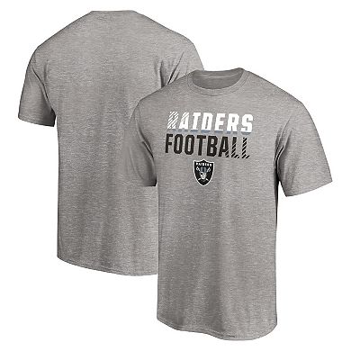 Men's Fanatics Branded Heathered Gray Las Vegas Raiders Fade Out T-Shirt
