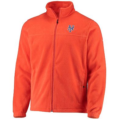 Men's Columbia Orange New York Mets Full-Zip Flanker Jacket