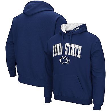Men's Colosseum Navy Penn State Nittany Lions Arch & Logo 3.0 Pullover Hoodie