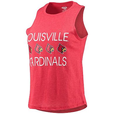 Women's Concepts Sport Black/Red Louisville Cardinals Tank Top & Pants Sleep Set