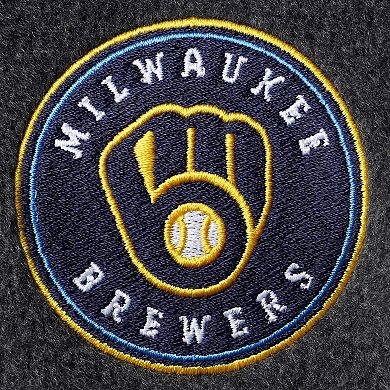 Men's Columbia Charcoal Milwaukee Brewers Full-Zip Flanker Jacket