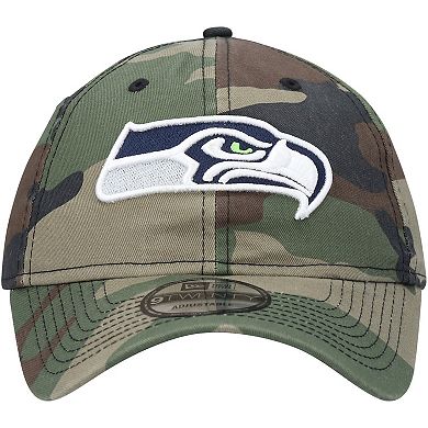 Men's New Era Camo Seattle Seahawks Team Core Classic 2.0 9TWENTY Adjustable Hat