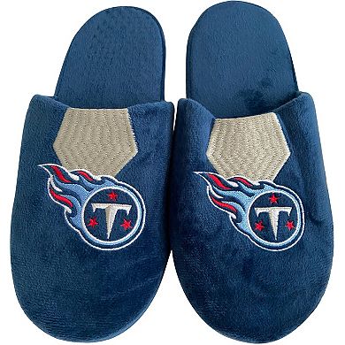 Men's FOCO Tennessee Titans Striped Team Slippers