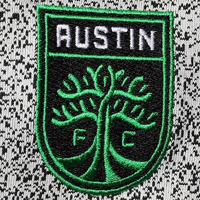 Women's Antigua White/Black Austin FC Guide Full-Zip Jacket