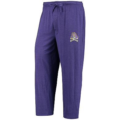 Men's Concepts Sport Purple/Heathered Charcoal ECU Pirates Meter Long Sleeve T-Shirt & Pants Sleep Set