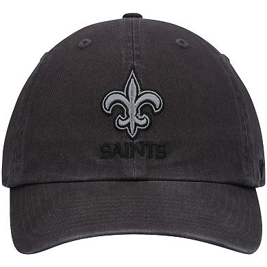 Men's '47 Charcoal New Orleans Saints Clean Up Tonal Adjustable Hat