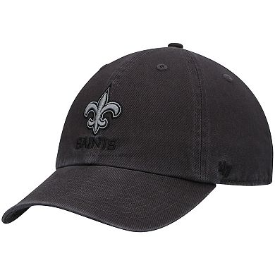 Men's '47 Charcoal New Orleans Saints Clean Up Tonal Adjustable Hat