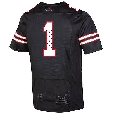 Men's Under Armour #1 Black Texas Tech Red Raiders Throwback Special Game Jersey