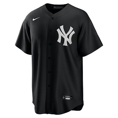 Men's Nike Black/White New York Yankees Official Replica Jersey