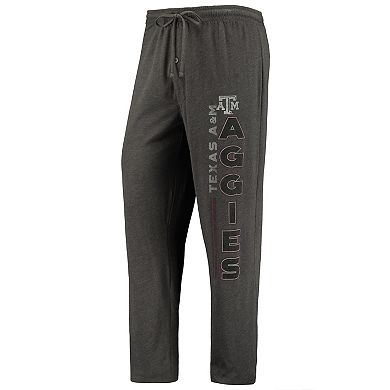 Men's Concepts Sport Heathered Charcoal/Maroon Texas A&M Aggies Meter T-Shirt & Pants Sleep Set