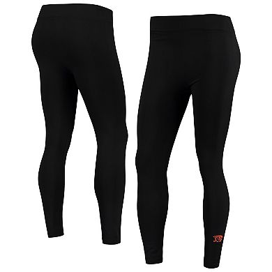 Women's ZooZatz Black Oregon State Beavers Fleece-Lined Leggings