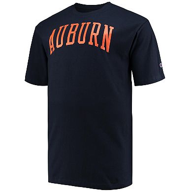 Men's Champion Navy Auburn Tigers Big & Tall Arch Team Logo T-Shirt