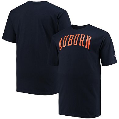 Men's Champion Navy Auburn Tigers Big & Tall Arch Team Logo T-Shirt