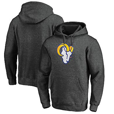 Men's Fanatics Branded Heathered Charcoal Los Angeles Rams Big & Tall Primary Logo Pullover Hoodie