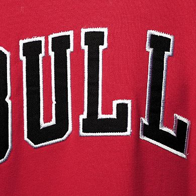 Men's Fanatics Branded Red/Black Chicago Bulls Big & Tall Double Contrast Pullover Hoodie