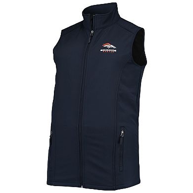 Men's Dunbrooke Navy Denver Broncos Big & Tall Archer Softshell Full-Zip Vest
